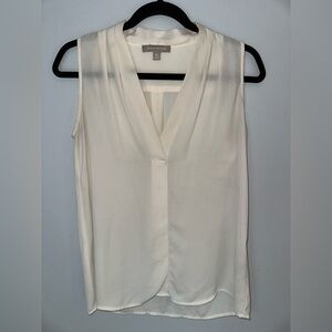 Banana Republic Cream Sleeveless Blouse